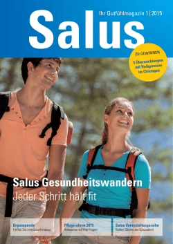 Ihr Gutfühlmagazin Ausgabe 1-2015