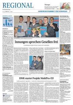 Innungen sprechen Gesellen frei