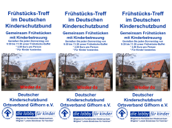 Flyer - Kinderschutzbundes in Gifhorn