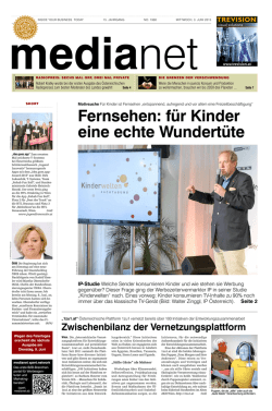 Fernsehen: f&uuml;r Kinder eine echte Wundert&uuml;te