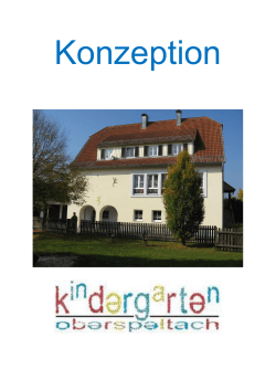 Konzeption Kindergarten Oberspeltach