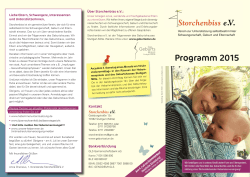 Storchenbiss-Programm - Hebammenpraxis und Geburtshaus