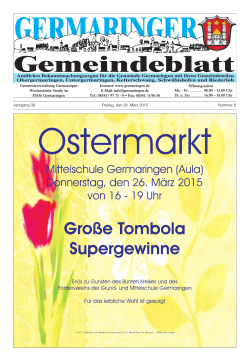 Gemeindeblatt - Gemeinde Germaringen