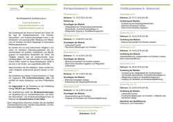 Fortbildungsflyer und Anmeldung
