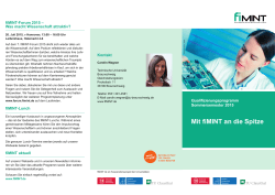 Aktueller fiMINT Flyer 2015 - Gleichstellungsbüro der Leibniz