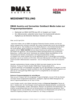 DMAX Austria und Vermarkter Goldbach Media luden zur