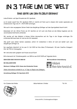 In 3 Tage um die welt