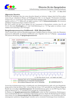 Hinweise f&uuml;r den Spargelanbau Nr. 1/15 vom 13. M&auml;rz 2015 [pdf