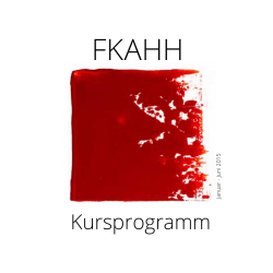 Kursprogramm - Freie Kunstakademie Hamburg