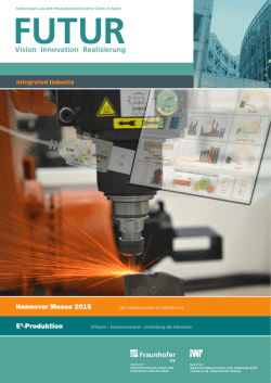 Hannover Messe 2015 E3-Produktion Vision
