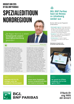 INSIGHT JUNI 2015 BY BGL BNP PARIBAS