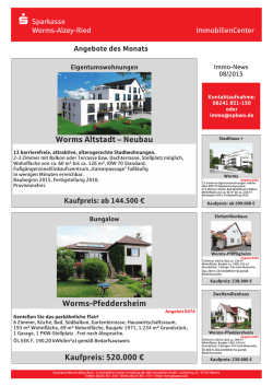 Immo-News (im PDF-Format) - Sparkasse Worms-Alzey-Ried