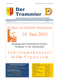 Trommler Juni 2015 - Gemeinde Deutschkreutz