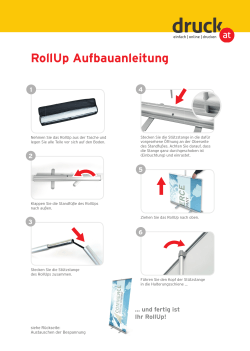 RollUp Aufbauanleitung
