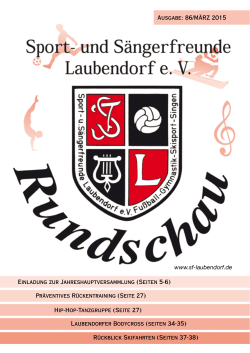 Rundschau 86 - Sportfreunde Laubendorf e. V.