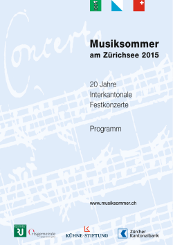 als PDF Datei - Musiksommer am Zürichsee