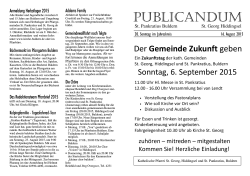 PUBLICANDUM - Pfarrgemeinde St. Pankratius Buldern