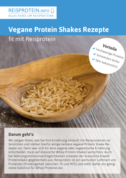 Vegane Protein Shakes Rezepte