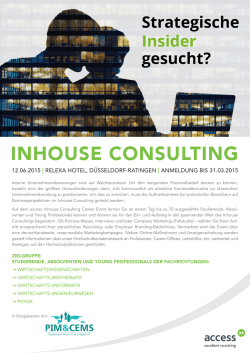 INHOUSE CONSULTING