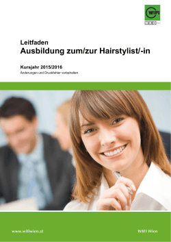 Ausbildung zum/zur Hairstylist/-in