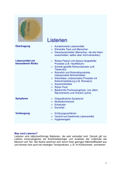 Listerien - Niedersächsisches Landesamt für Verbraucherschutz