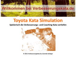 Toyota Kata Simulation