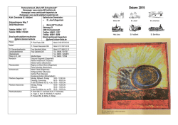 Osterpfarrbrief 2015 - Homepage