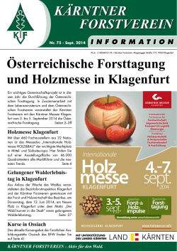 KFV Info Nr. - Kärntner Forstverein