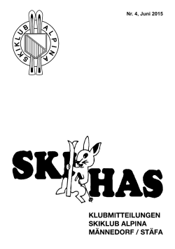 aktuellen Online-Ausgabe - Skiklub Alpina Männedorf/Stäfa