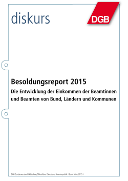 DGB-Besoldungsreport 2015 (PDF, 1 MB )