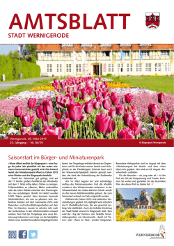 Amtsblatt der Stadt Wernigerode