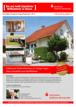Immobilien-Angebote Juni 2015 [ Wir sprechen s&uuml;dlich. ]
