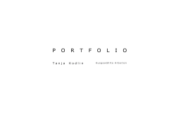 Tanja Kodlin Portfolio 2015
