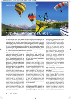 DOZ 05 | 2015 - Der Augenoptiker Benjamin Walther