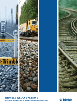TRIMBLE GEDO SYSTEME - Trimble Railway GmbH