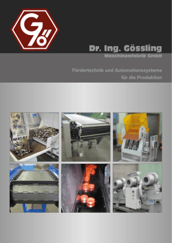 Dr. Ing. Gössling Maschinenfabrik GmbH