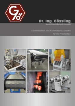 Dr. Ing. G&ouml;ssling Maschinenfabrik GmbH