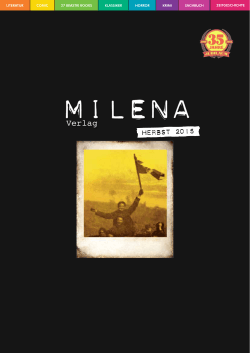 herbst 2015 - Milena Verlag