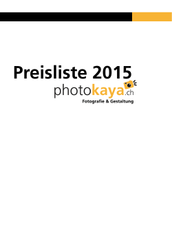Preisliste 2015