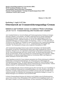 31.03.15 - Bundesverband Bürgerinitiativen Umweltschutz