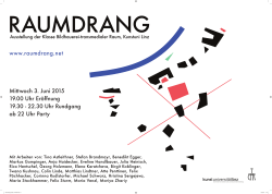 Raumdrang Poster 2 FUTURA.indd