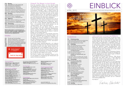 EINBLICK 04-2015.spub - Evangelische Kirchengemeinde Ahlen