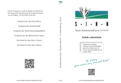 Schule entwickeln 2015 - StudienInstitut NiederrheiN