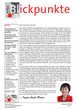 Blickpunkte Ausgabe April 2015 als PDF öffnen - SPD Heek