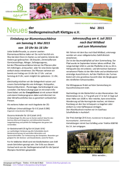 Infoblatt Mai 2015