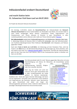 Inklusionsfackel erobert Deutschland
