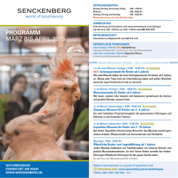 Newsletter Anhang - Senckenberg Museum