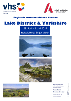 Englands wunderschöner Norden Lake District & Yorkshire