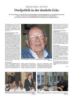 Dorfpolitik in der dunkeln Ecke