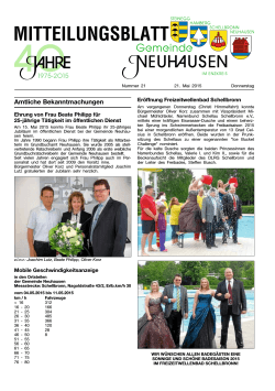 Mitteilungsblatt - Neuhausen Enzkreis